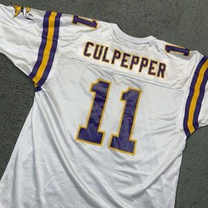 VTG Daunte Culpepper #11 Minnesota Vikings Champion White Jersey Mens Sz‎ 44
